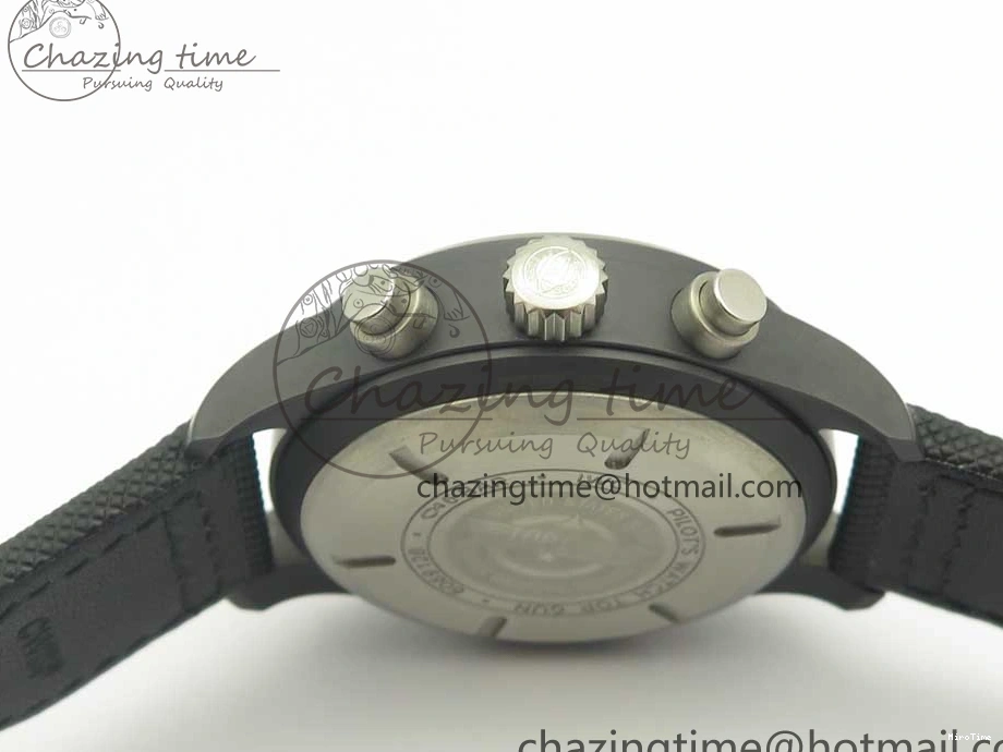 MIROTIME 1231 Modern PILOT IW389001 ZF 1:1 Best Edition Ceramic Case Black Dial on Nylon Strap A7750 (Same Function As Genuine) 7158